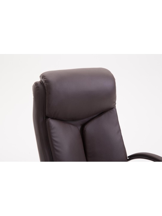 Bureaustoel Vaud kunstleer, bruin