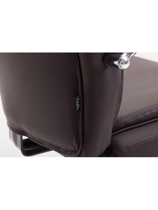 Bureaustoel Vaud kunstleer, bruin