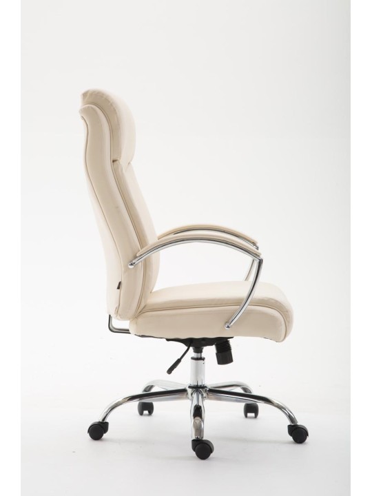 Bureaustoel Vaud kunstleer, crème