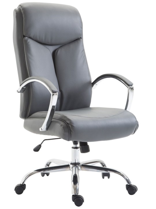 Bureaustoel Vaud kunstleer, grijs