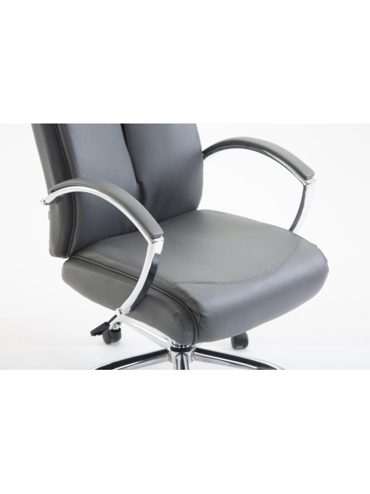 Bureaustoel Vaud kunstleer, grijs