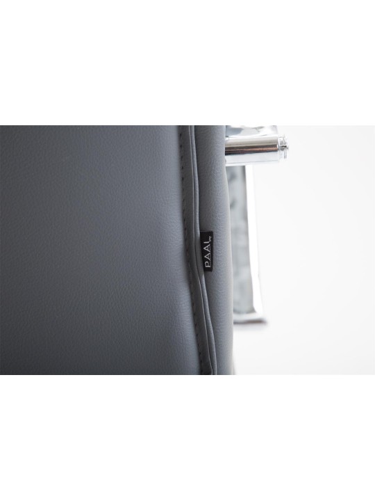 Bureaustoel Vaud kunstleer, grijs