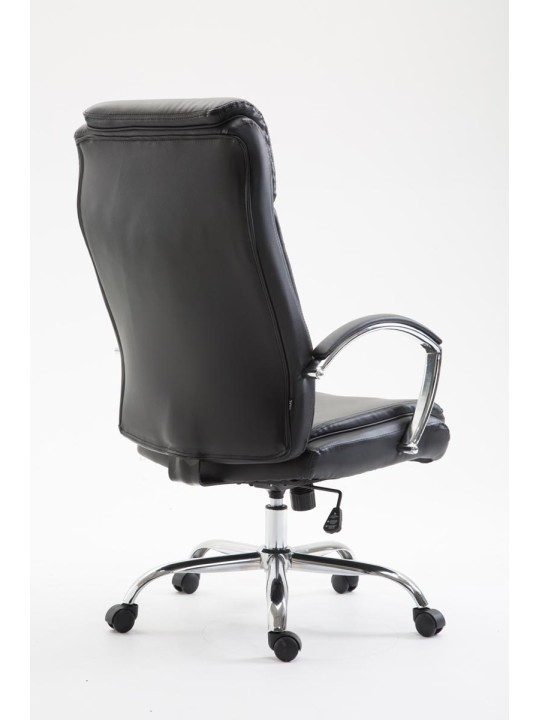 Bureaustoel Vaud kunstleer, zwart