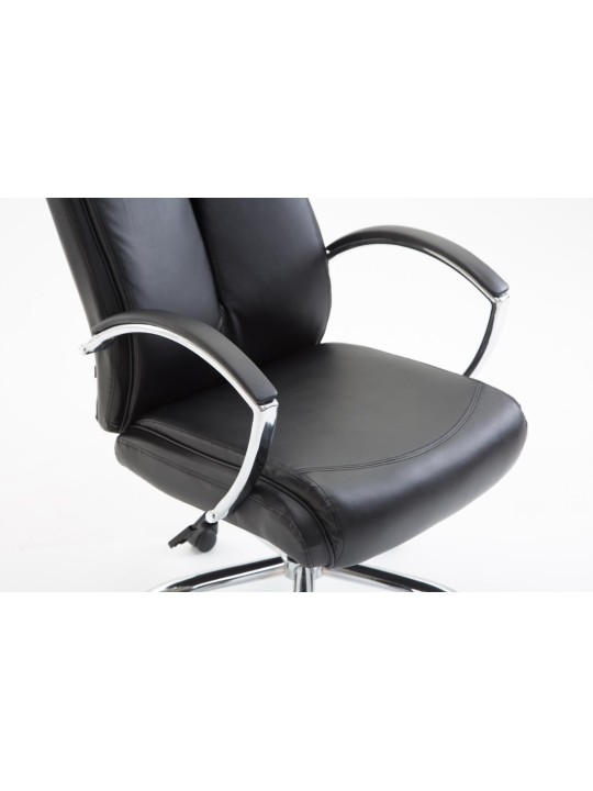 Bureaustoel Vaud kunstleer, zwart