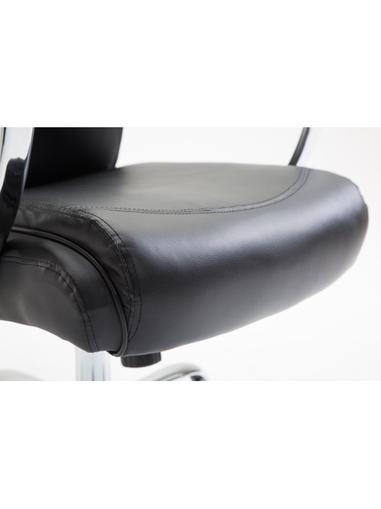Bureaustoel Vaud kunstleer, zwart