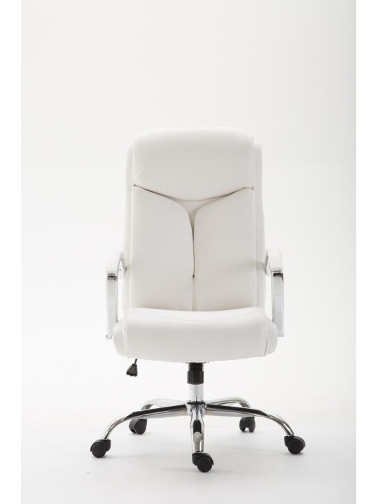 Bureaustoel Vaud kunstleer, wit
