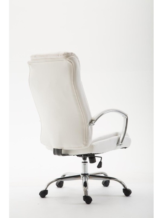 Bureaustoel Vaud kunstleer, wit