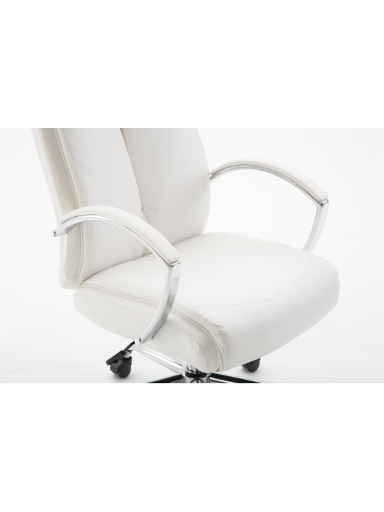 Bureaustoel Vaud kunstleer, wit