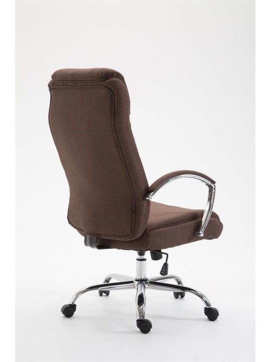 Bureaustoel Vaud stof, bruin