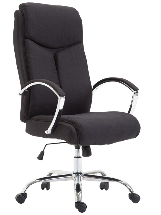 Bureaustoel Vaud stof, zwart