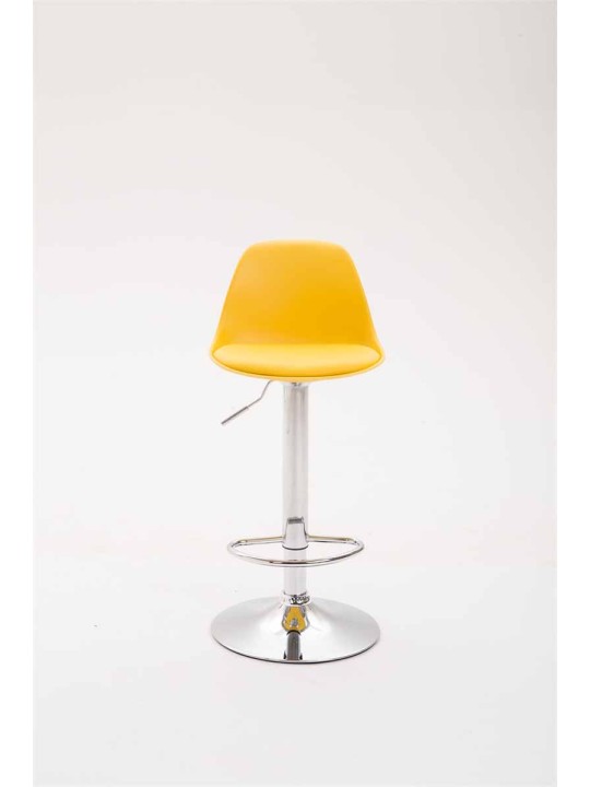 Barkruk Kiel kunstleer, geel