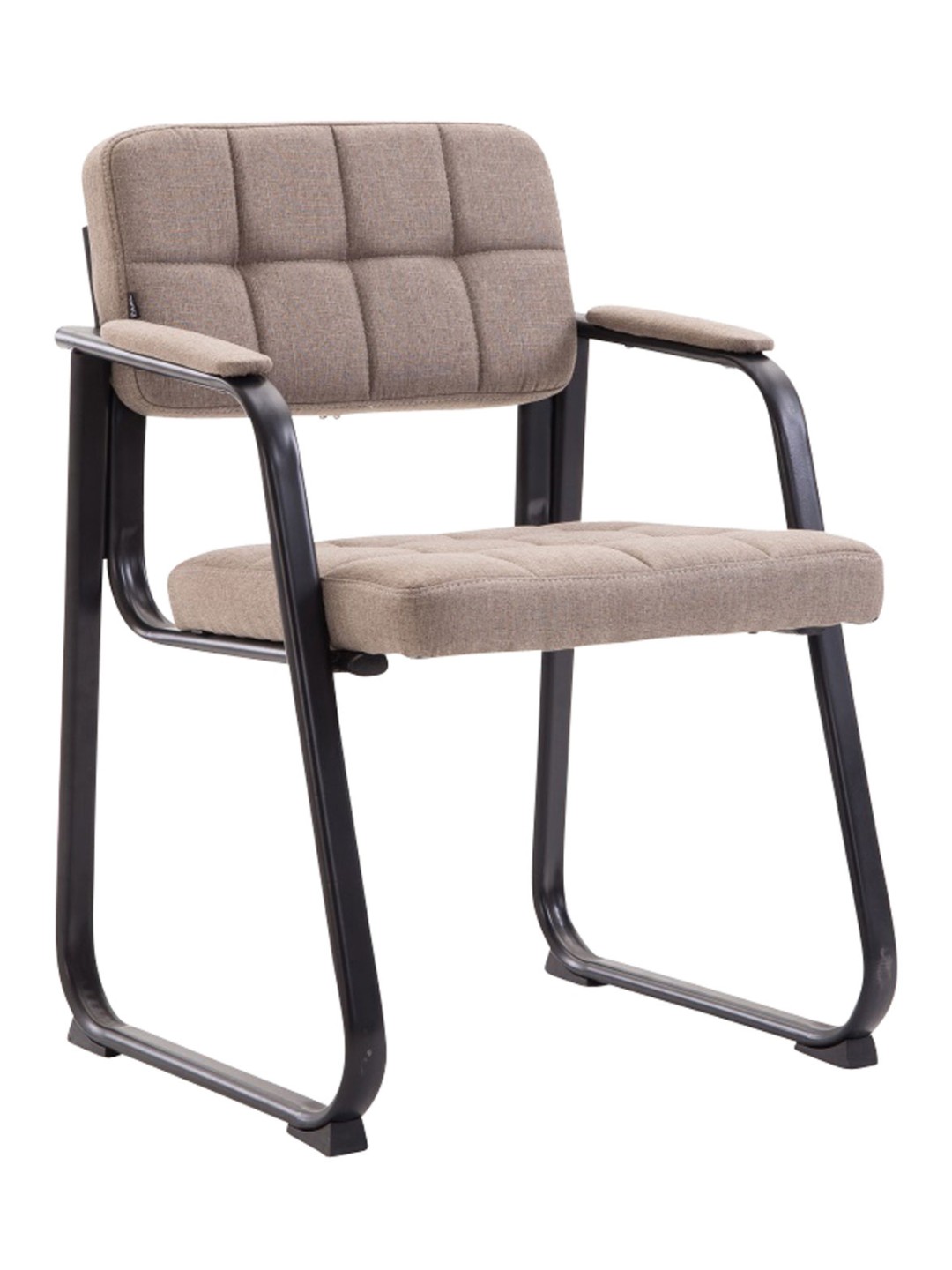 Bezoekersstoel Canada B stof, taupe