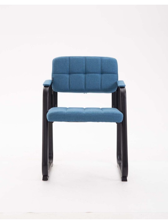 Bezoekersstoel Canada B stof, blauw