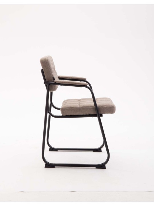 Bezoekersstoel Canada B stof, taupe