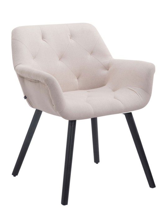 Bezoekersstoel Cassidy stof, beige