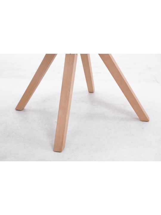 Bezoekersstoel Toulouse stof Natura Square, blauw