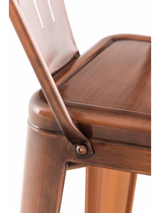 Set van 2 barkrukken Aiden, koper