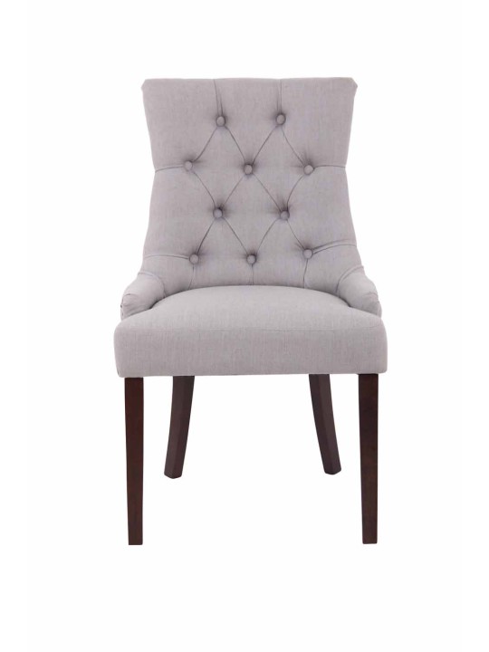 Eetkamerstoel Aberdeen stof antiek, grijs