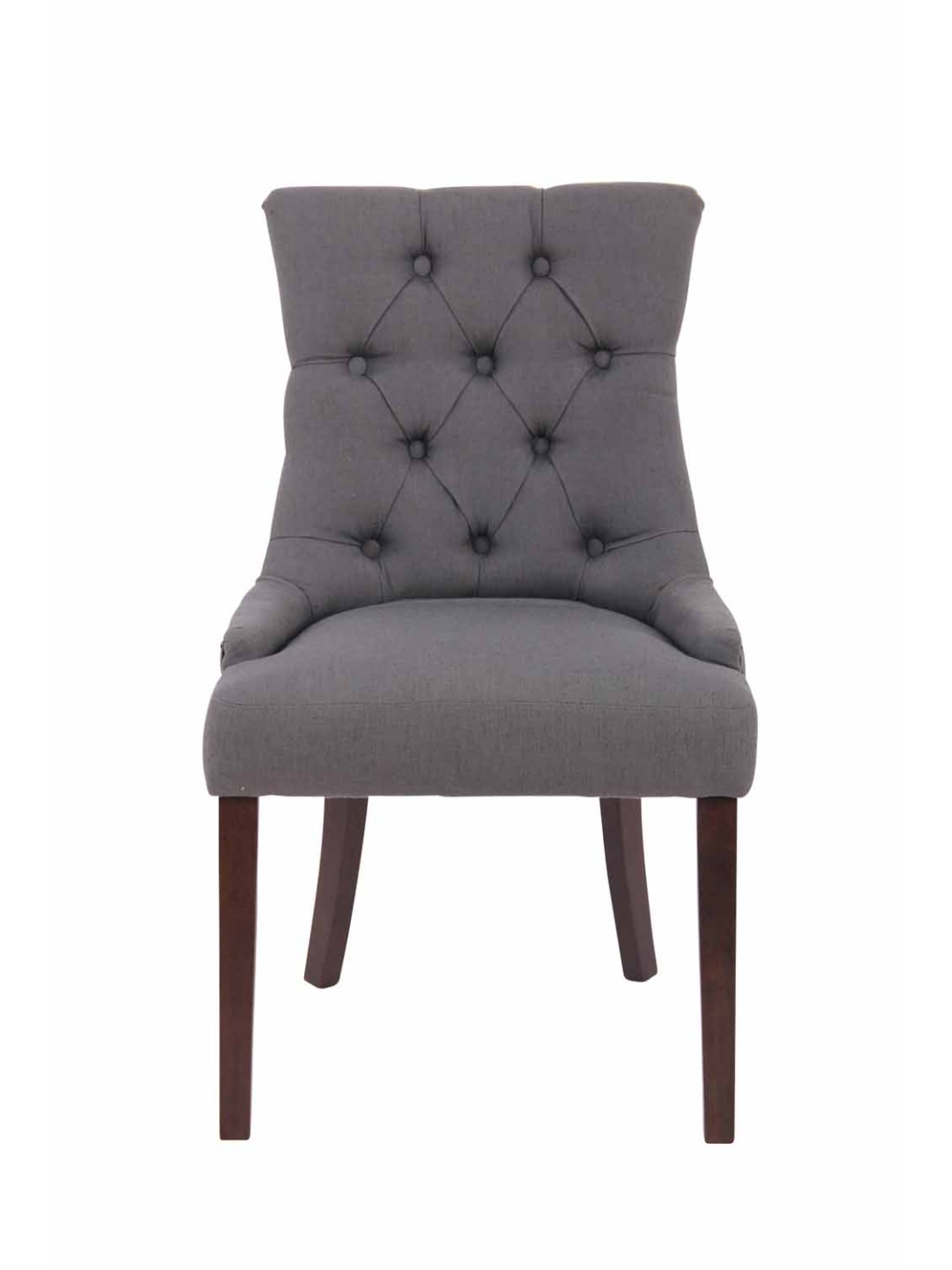 Eetkamerstoel Aberdeen stof antiek, donkergrijs