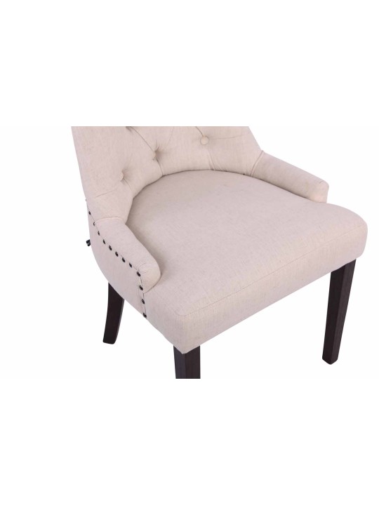 Eetkamerstoel Aberdeen stof antiek, crème