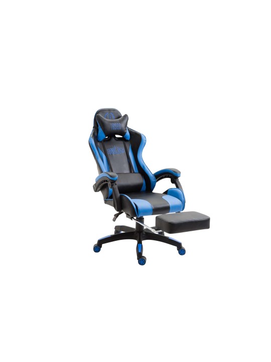 Bureaustoel Ignite kunstleer, zwart/blauw