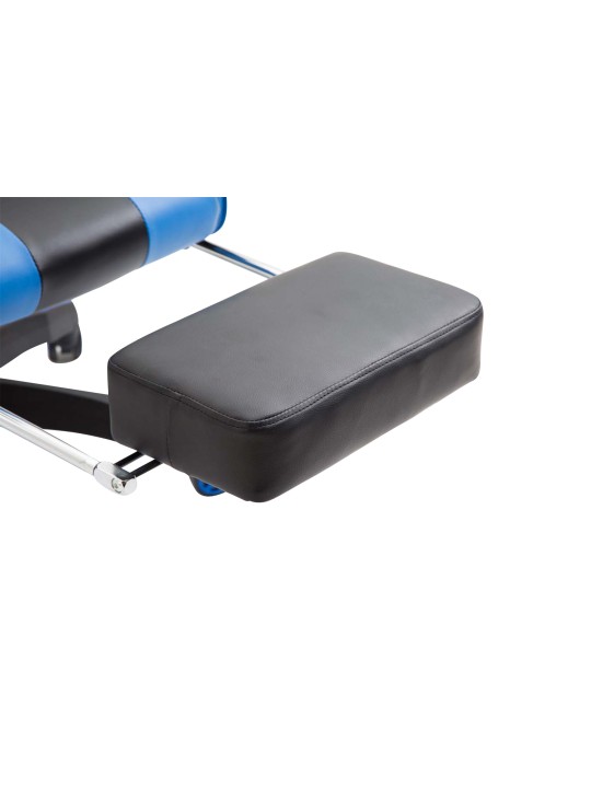 Bureaustoel Ignite kunstleer, zwart/blauw