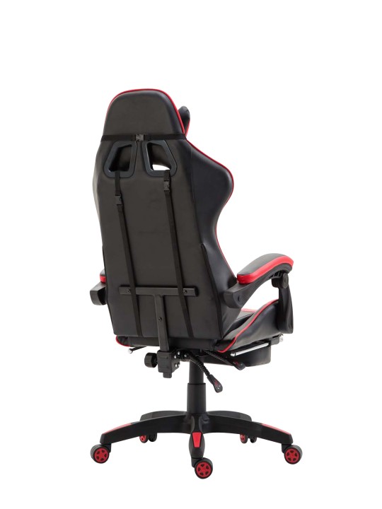 Bureaustoel Ignite kunstleer, zwart/rood