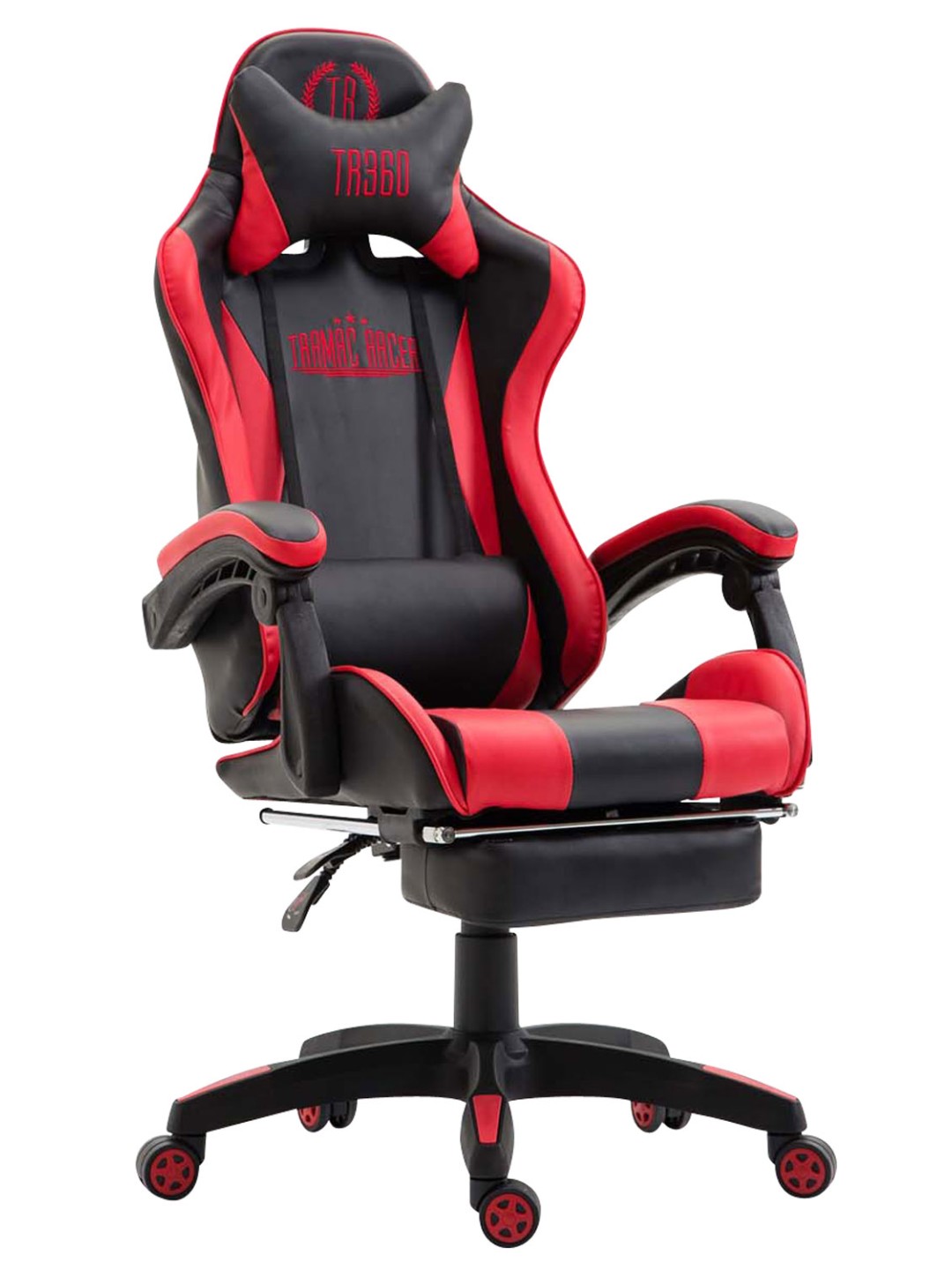 Bureaustoel Ignite kunstleer, zwart/rood