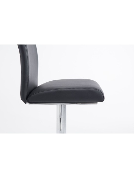 Set van 2 barkrukken Keulen kunstleer chroom, zwart