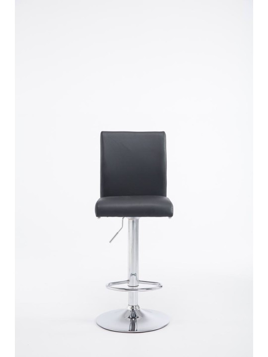 Set van 2 barkrukken Keulen kunstleer chroom, zwart