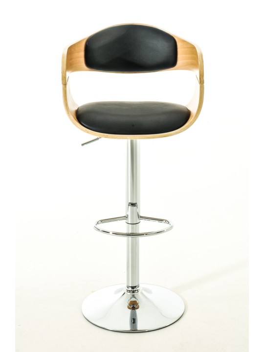 Set van 2 barkrukken Kingston C kunstleer, naturel/zwart