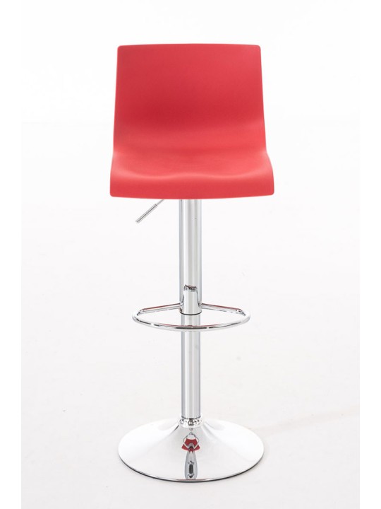 Set van 2 barkrukken Hoover kunststof chroom, rood