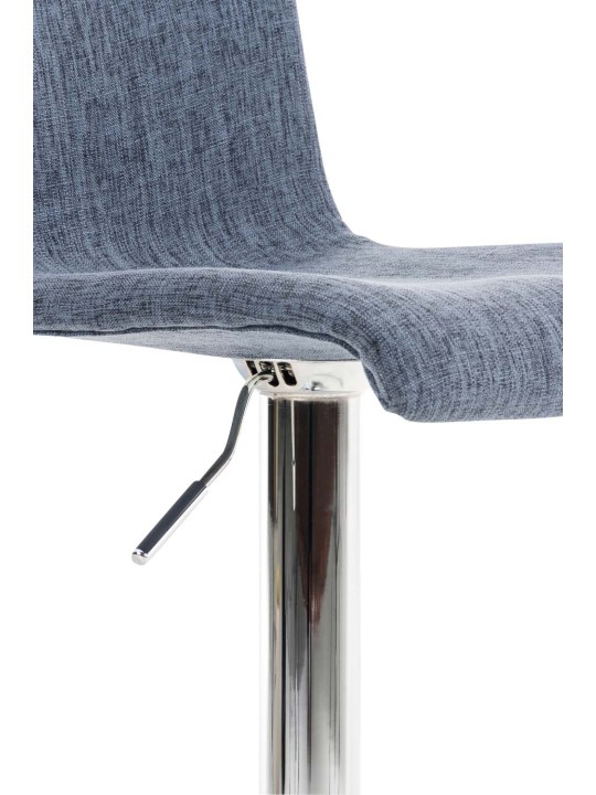 Set van 2 barkrukken Hoover stof chroom, blauw