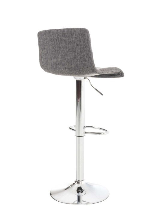 Set van 2 barkrukken Hoover stof chroom, lichtgrijs