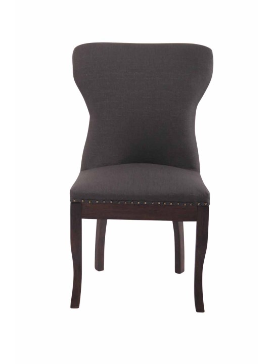 Stoel Windsor stof, donkergrijs