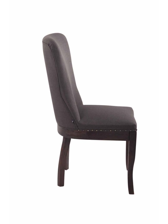 Stoel Windsor stof, donkergrijs