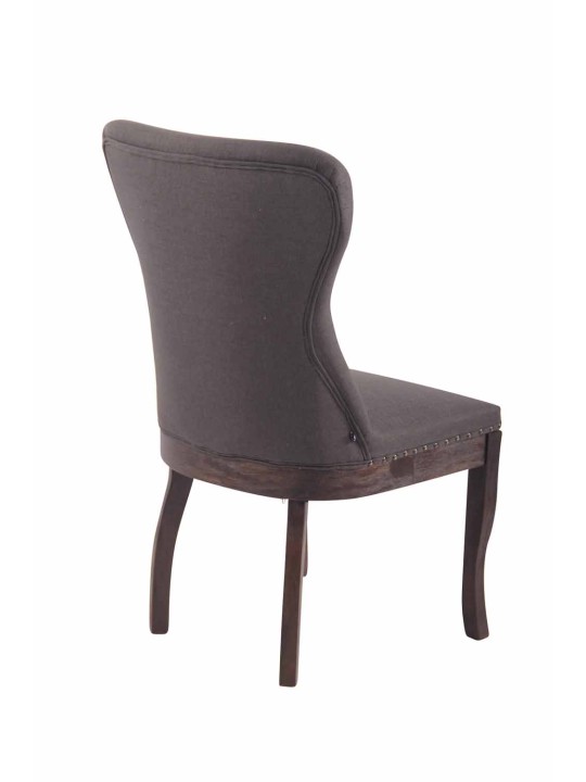 Stoel Windsor stof, donkergrijs