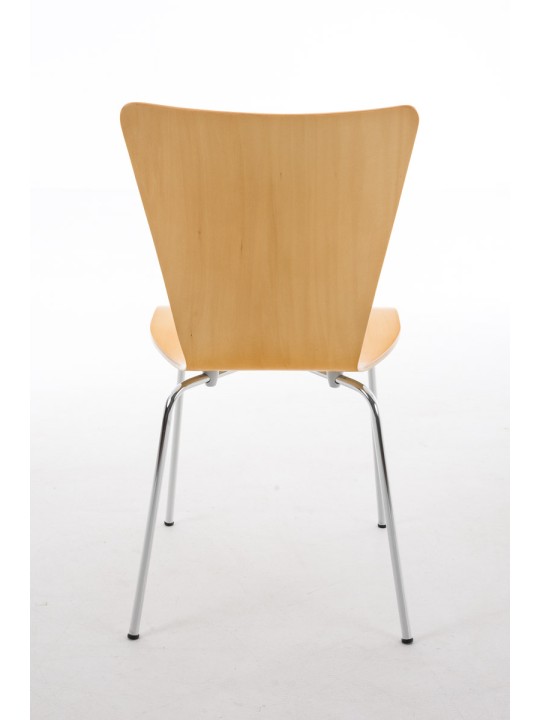 Set van 2 bezoekersstoelen Aaron, naturel