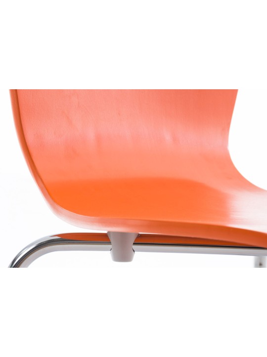 Set van 2 bezoekersstoelen Aaron, oranje