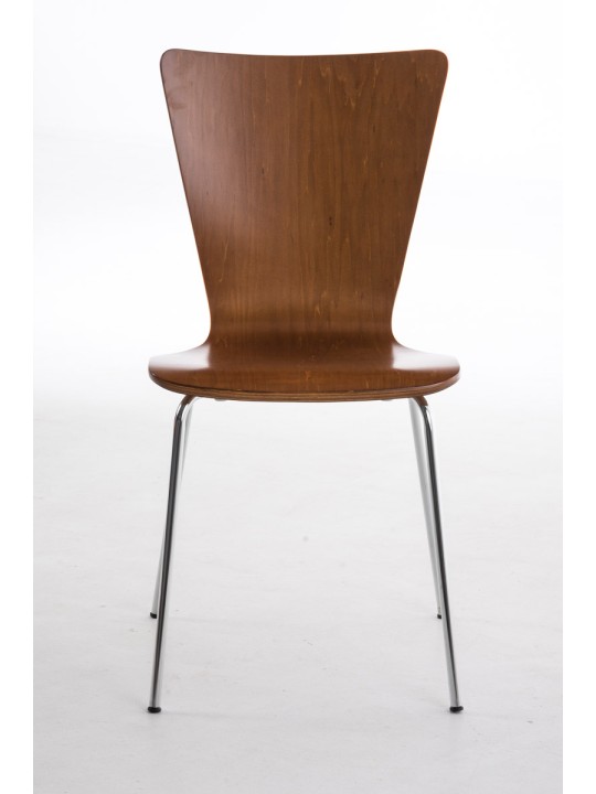 Set van 2 bezoekersstoelen Aaron, bruin