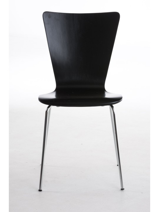 Set van 2 bezoekersstoelen Aaron, zwart