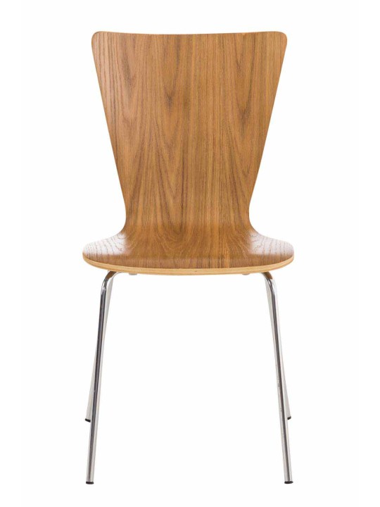 Set van 2 bezoekersstoelen Aaron, eiken