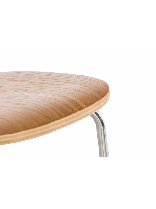 Set van 2 bezoekersstoelen Aaron, eiken