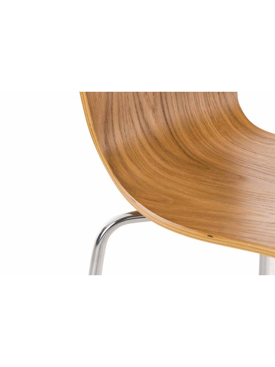 Set van 2 bezoekersstoelen Aaron, eiken