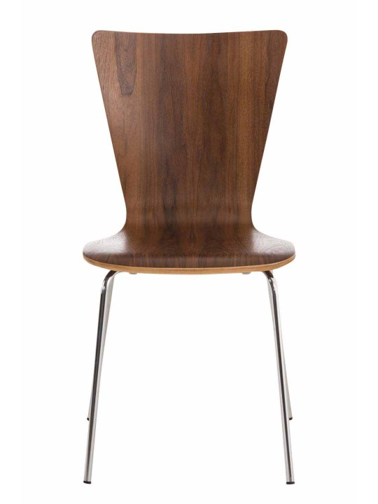 Set van 2 bezoekersstoelen Aaron, walnoot