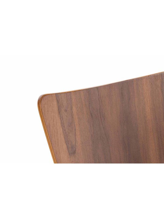 Set van 2 bezoekersstoelen Aaron, walnoot