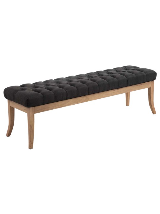 Bank Ramses stof antiek-licht 150, donkergrijs