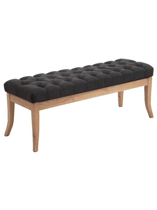 Bank Ramses stof antiek-licht 120, donkergrijs