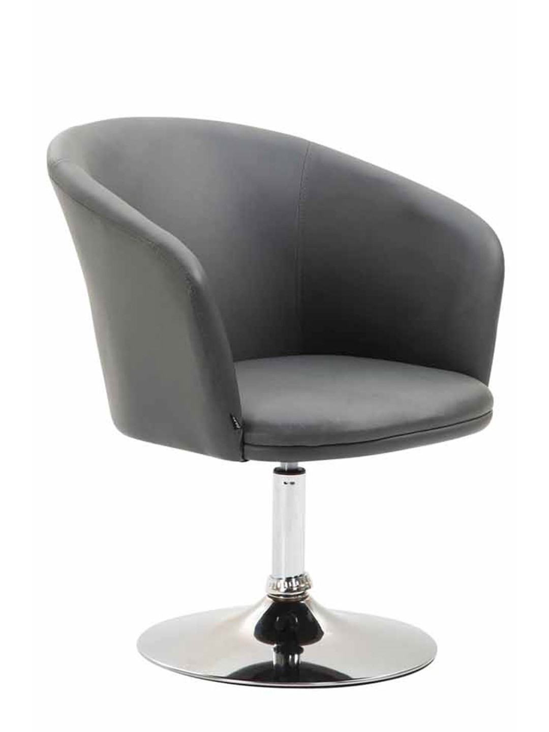 Ligstoel Arcade kunstleer, grijs