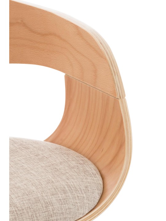 Barkruk Kingston C stof, naturel/crème Barkruk Kingston C stof, naturel/crème